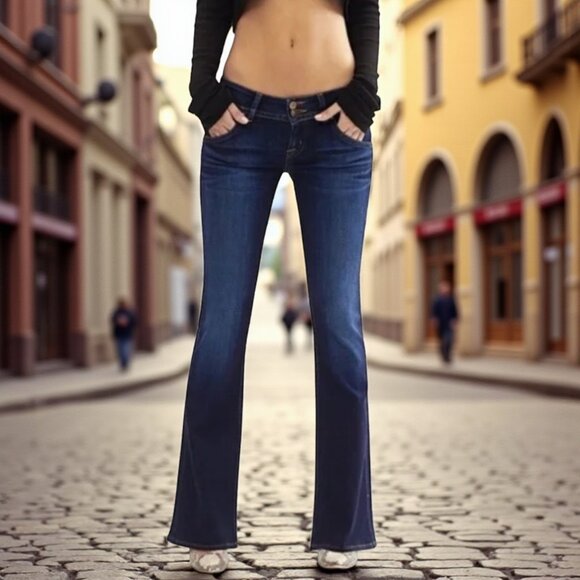 VTG Y2K Hudson Signature Boot Cut Jean in ETE 28 - Picture 1 of 9